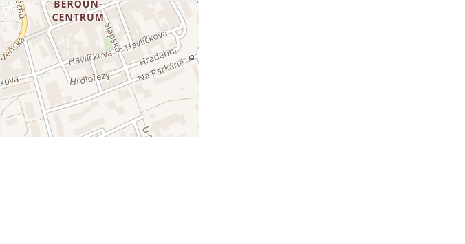 Holandská v obci Beroun - mapa ulice