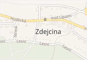 Hudlická v obci Beroun - mapa ulice
