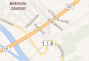Ing. Proška v obci Beroun - mapa ulice