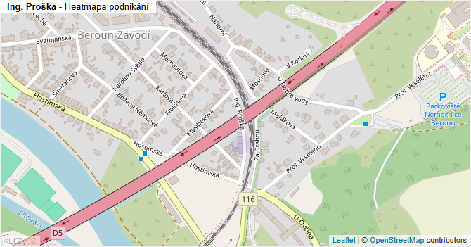 Ing. Proška - mapa podnikání