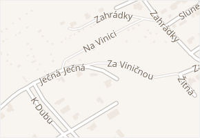 Ječná v obci Beroun - mapa ulice