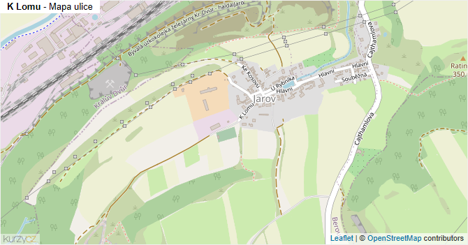 K Lomu - mapa ulice