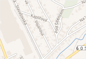Kaplířova v obci Beroun - mapa ulice