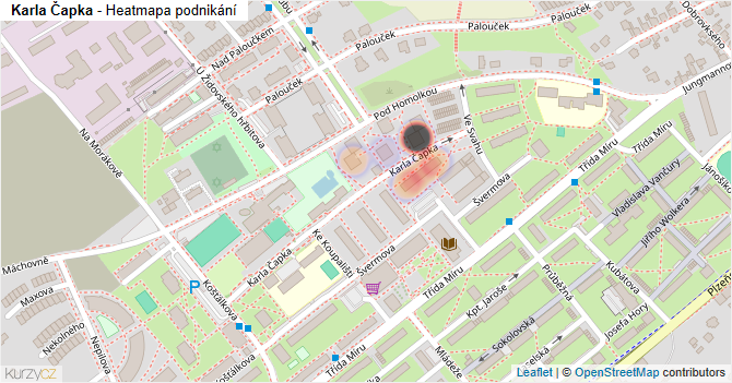 Karla Čapka - mapa podnikání