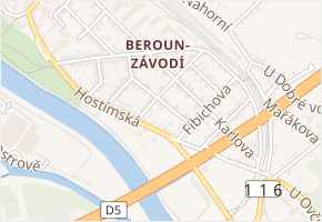 Karoliny Světlé v obci Beroun - mapa ulice