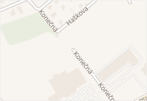 Konečná v obci Beroun - mapa ulice
