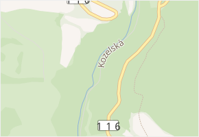 Kozelská v obci Beroun - mapa ulice
