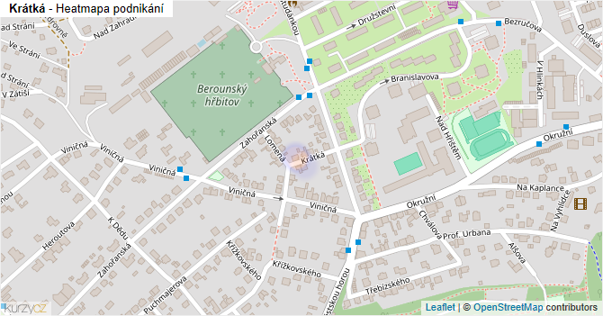 Krátká - mapa podnikání
