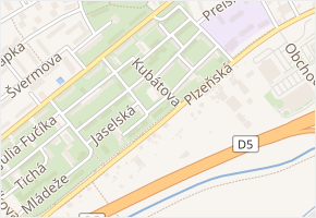 Kubátova v obci Beroun - mapa ulice