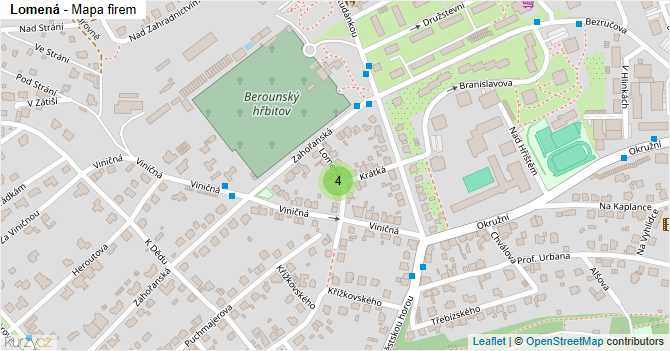 Lomená - mapa firem
