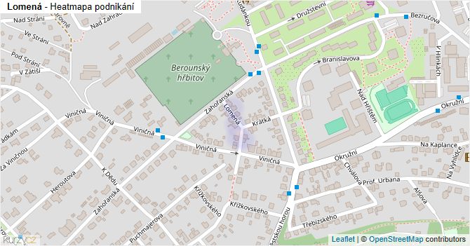 Lomená - mapa podnikání