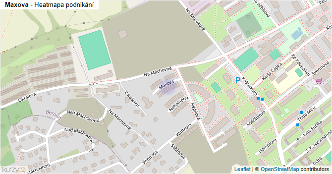 Maxova - mapa podnikání