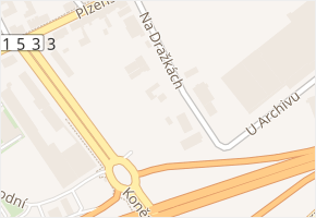 Na Dražkách v obci Beroun - mapa ulice