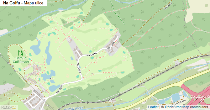 Na Golfu - mapa ulice