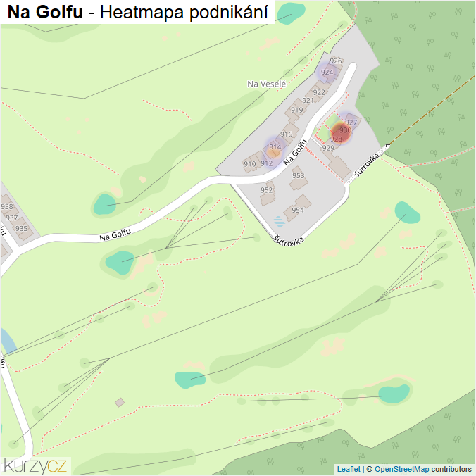 Mapa Na Golfu - Firmy v ulici.