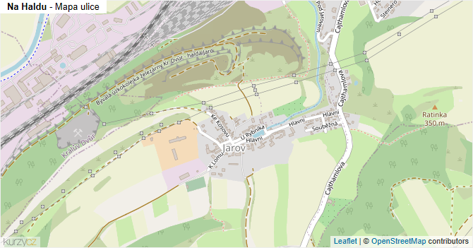 Na Haldu - mapa ulice