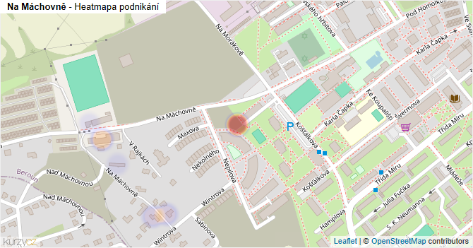 Na Máchovně - mapa podnikání