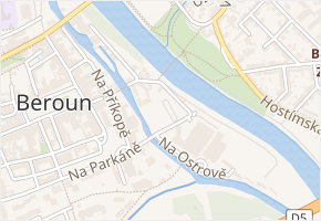 Na Ostrově v obci Beroun - mapa ulice