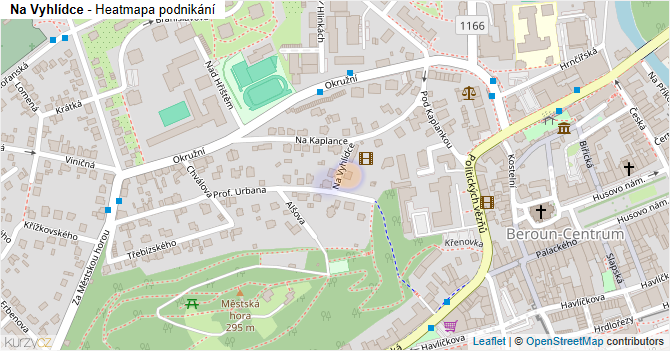 Na Vyhlídce - mapa podnikání