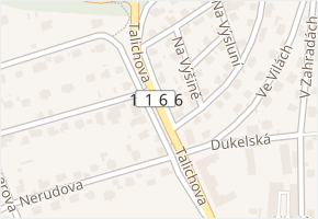 Nad Úvozem v obci Beroun - mapa ulice