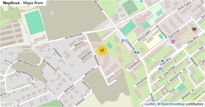 Nepilova - mapa firem