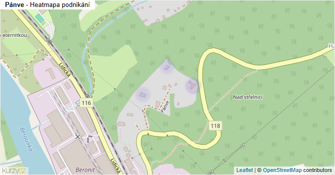 Pánve - mapa podnikání