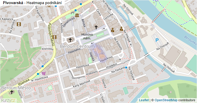 Pivovarská - mapa podnikání