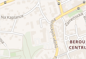 Pod Kaplankou v obci Beroun - mapa ulice