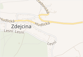 Pod Lipami v obci Beroun - mapa ulice