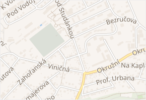 Pod Studánkou v obci Beroun - mapa ulice