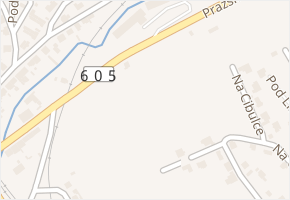 Pražská v obci Beroun - mapa ulice