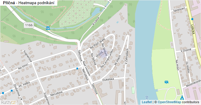 Příčná - mapa podnikání