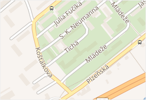 S. K. Neumanna v obci Beroun - mapa ulice