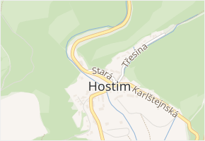 Stará v obci Beroun - mapa ulice
