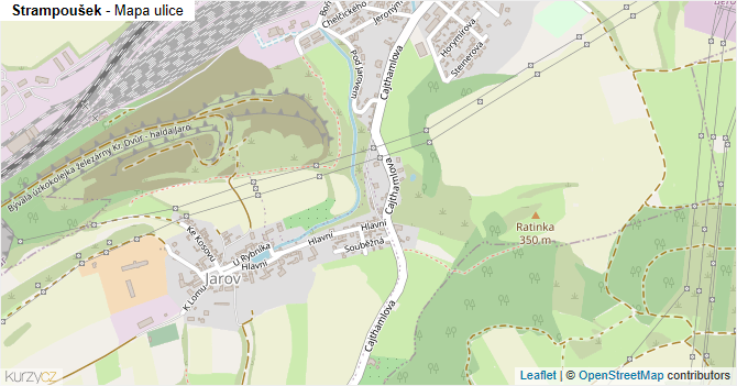 Strampoušek - mapa ulice