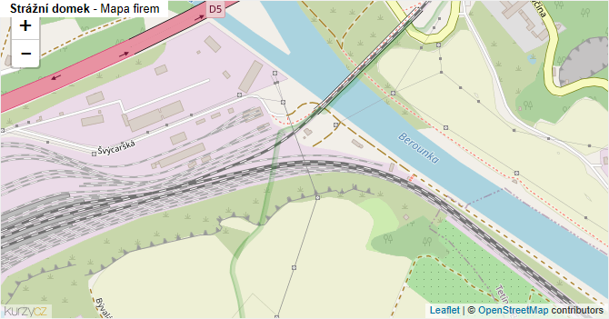 Strážní domek - mapa firem