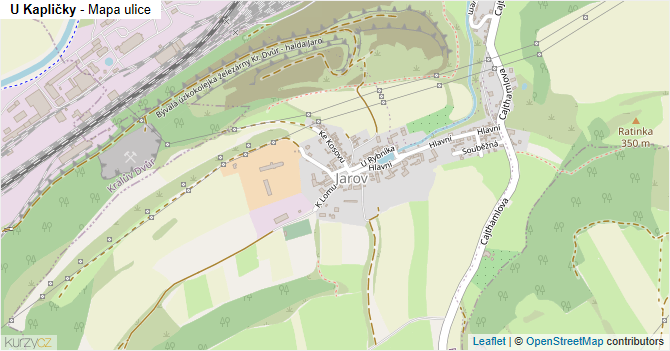 U Kapličky - mapa ulice