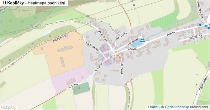 U Kapličky - mapa podnikání