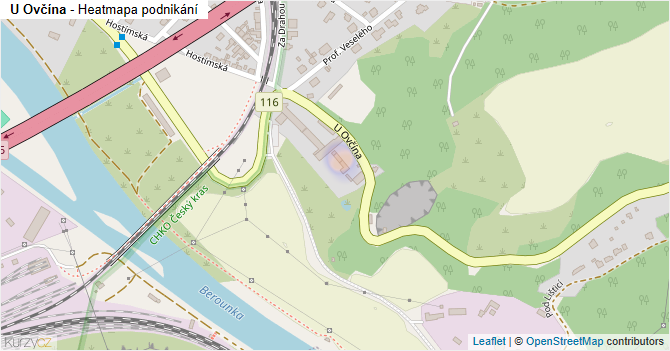U Ovčína - mapa podnikání
