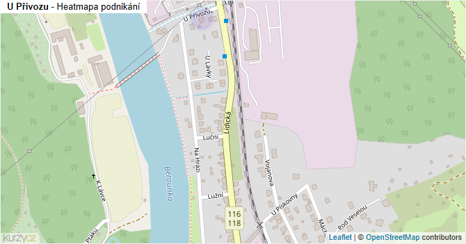 U Přívozu - mapa podnikání