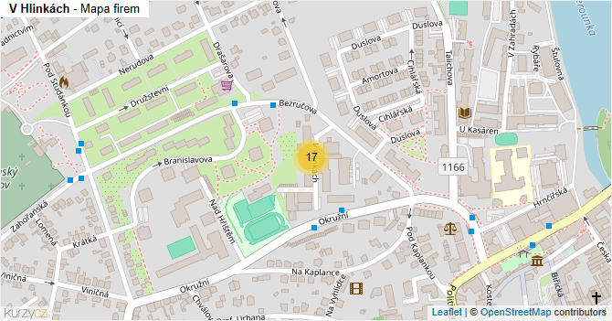 V Hlinkách - mapa firem