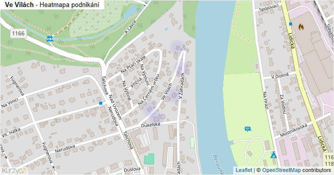 Ve Vilách - mapa podnikání