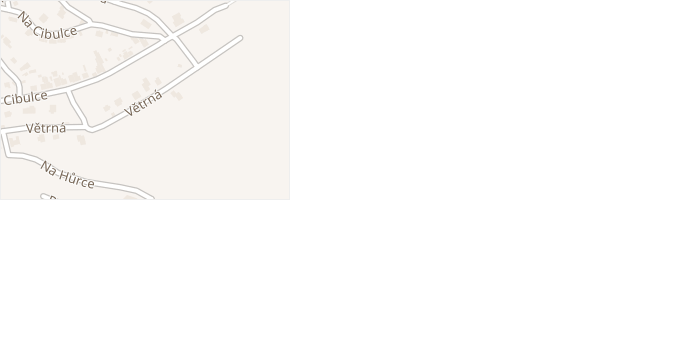 Větrná v obci Beroun - mapa ulice