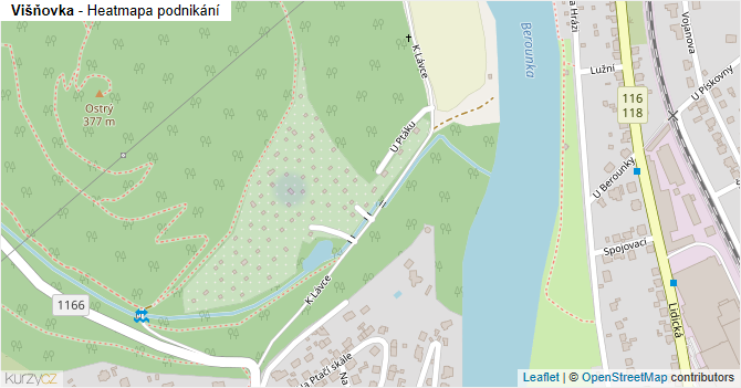 Višňovka - mapa podnikání