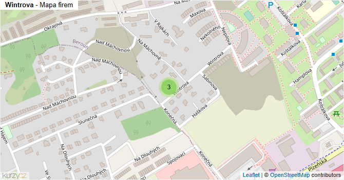 Wintrova - mapa firem