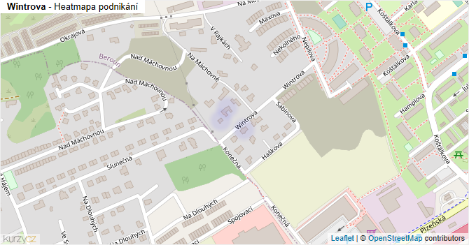 Wintrova - mapa podnikání