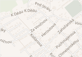 Za Viničnou v obci Beroun - mapa ulice