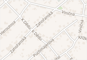 Zahořanská v obci Beroun - mapa ulice
