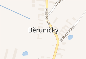 Běruničky v obci Běrunice - mapa části obce