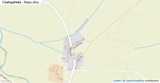 Chalupářská - mapa ulice